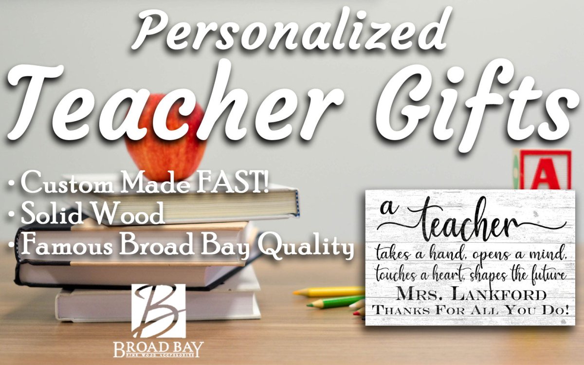 Teacher Gift Plaque Custom Sign Class Appreciation Gift for Men or Women Educators