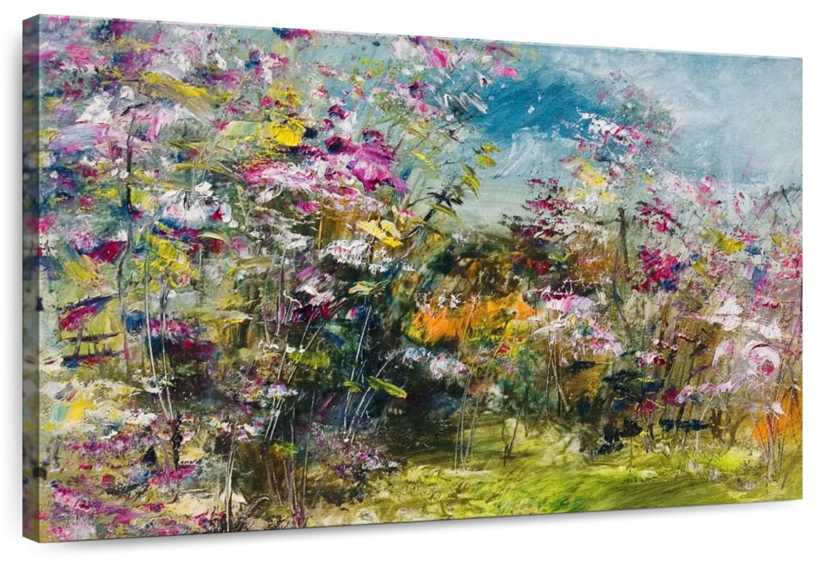 Abstract Wildflower Wall Art