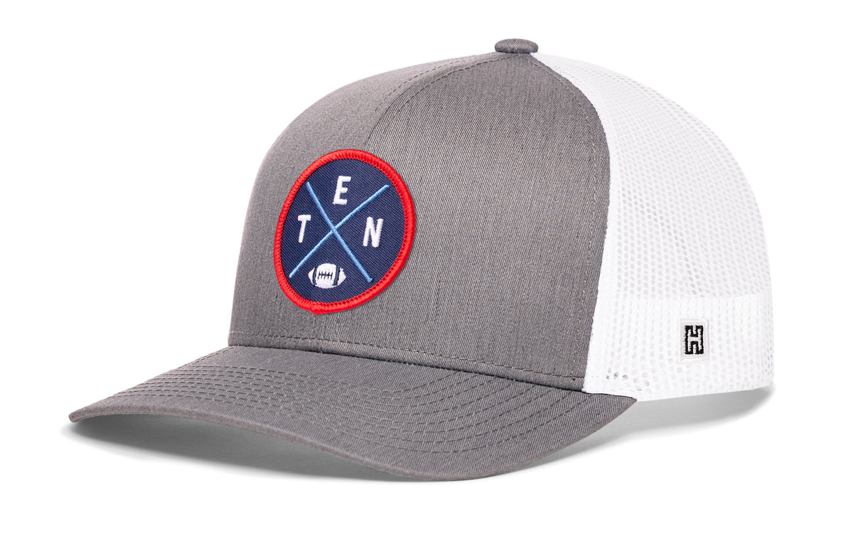 Tennessee Football Trucker Hat  |  Navy Blue TEN X Snapback
