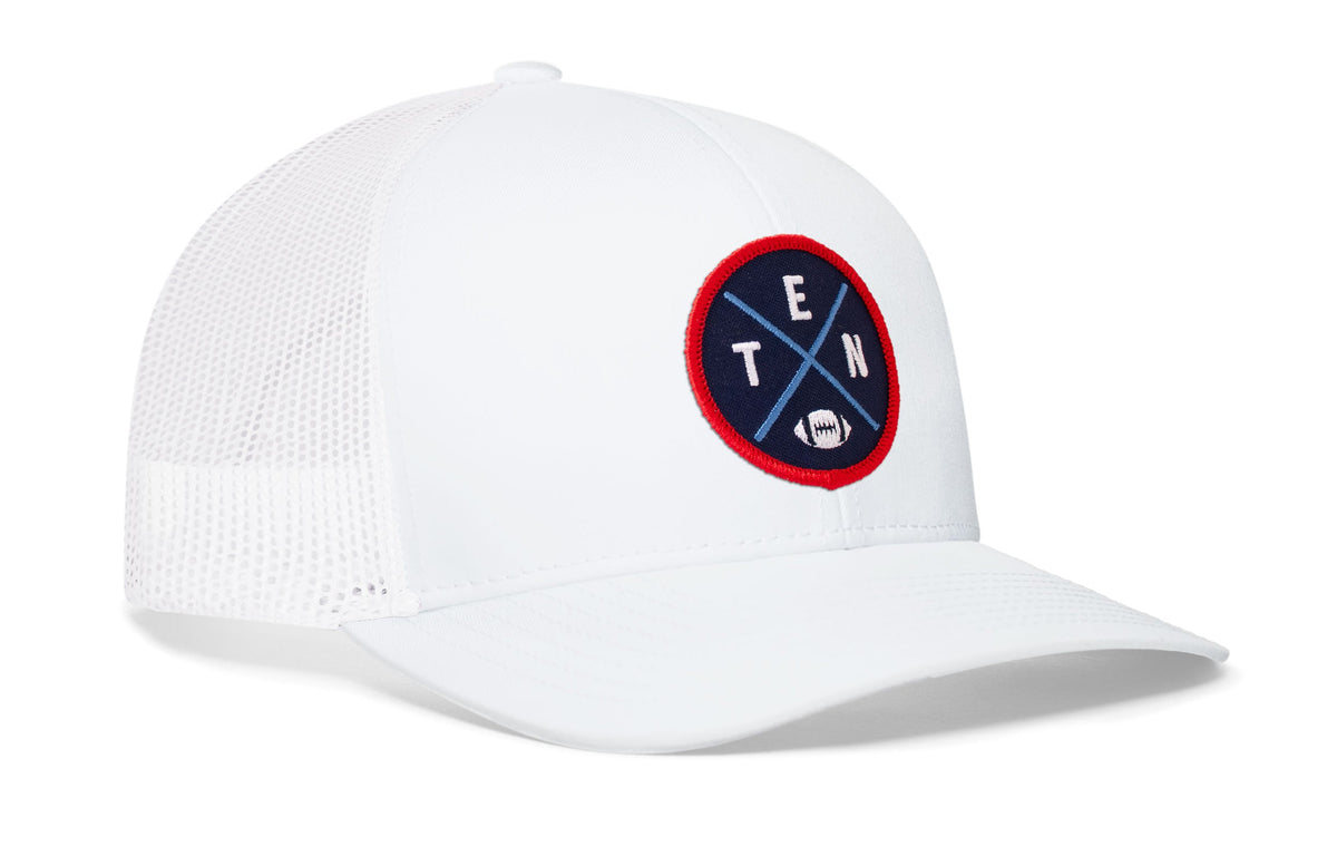 Tennessee Football Trucker Hat  |  Navy Blue TEN X Snapback
