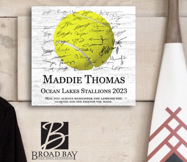 Tennis Trophy Plaque - Recognition Award - for Players, Senior Season Gift, MVP or Coaches