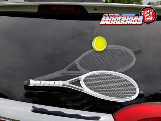 Tennis Racquet WiperTag with Ball