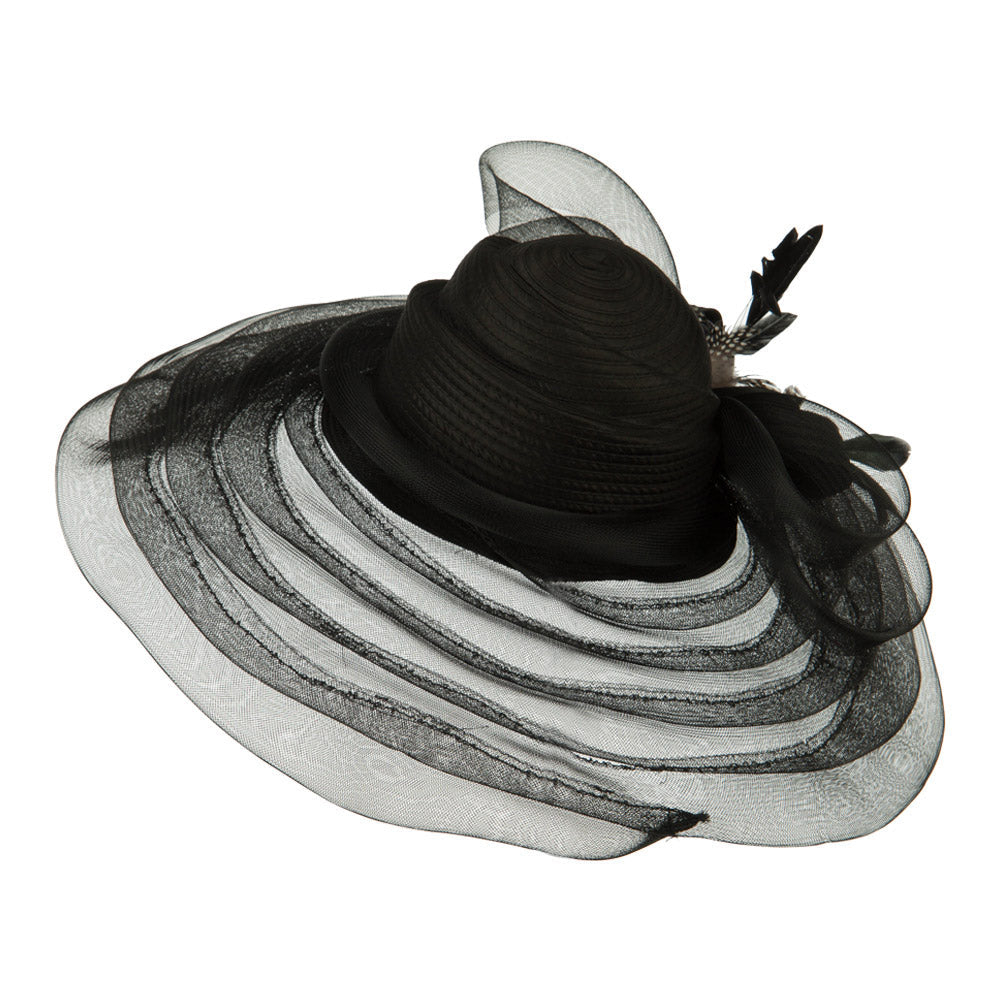 Taffeta Braid Horse Hair Organza Hat