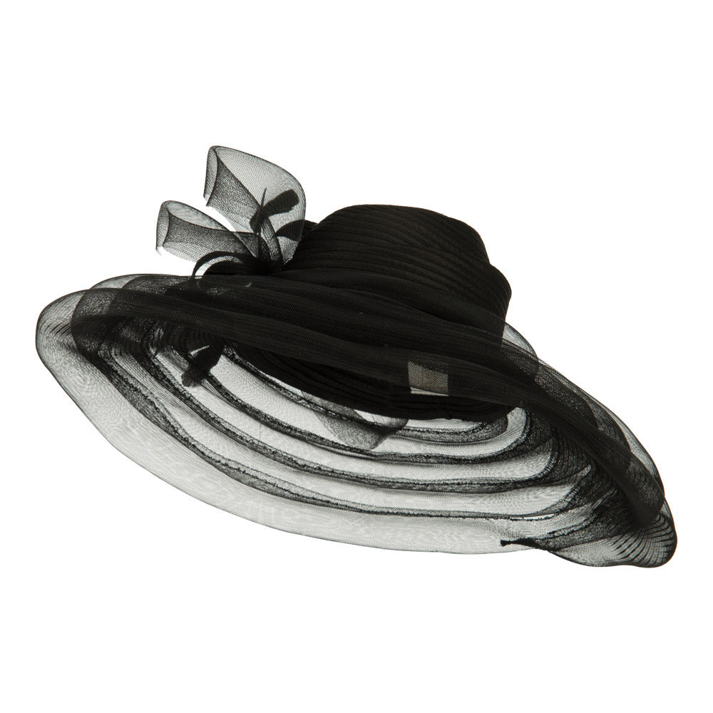 Taffeta Braid Horse Hair Organza Hat