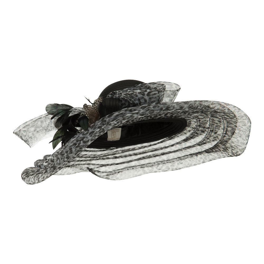 Taffeta Braid Horse Hair Organza Hat