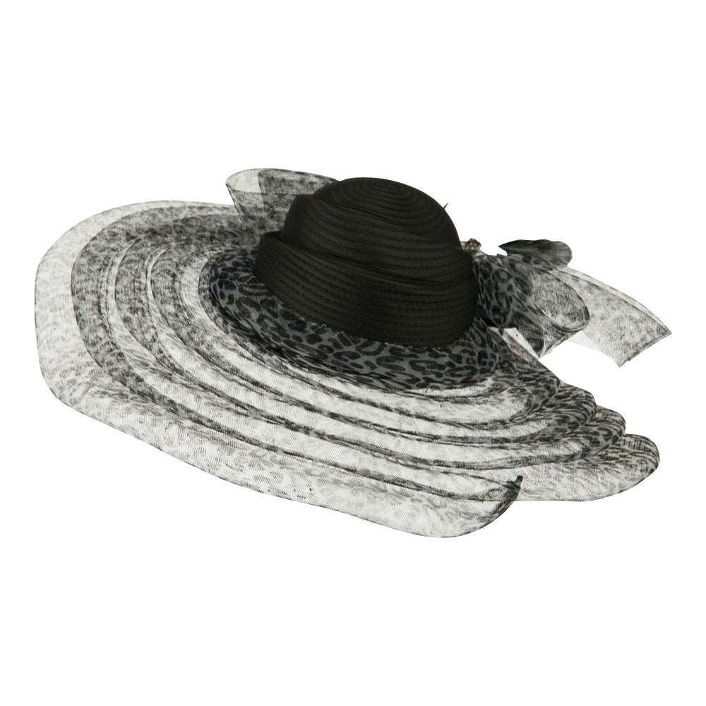 Taffeta Braid Horse Hair Organza Hat