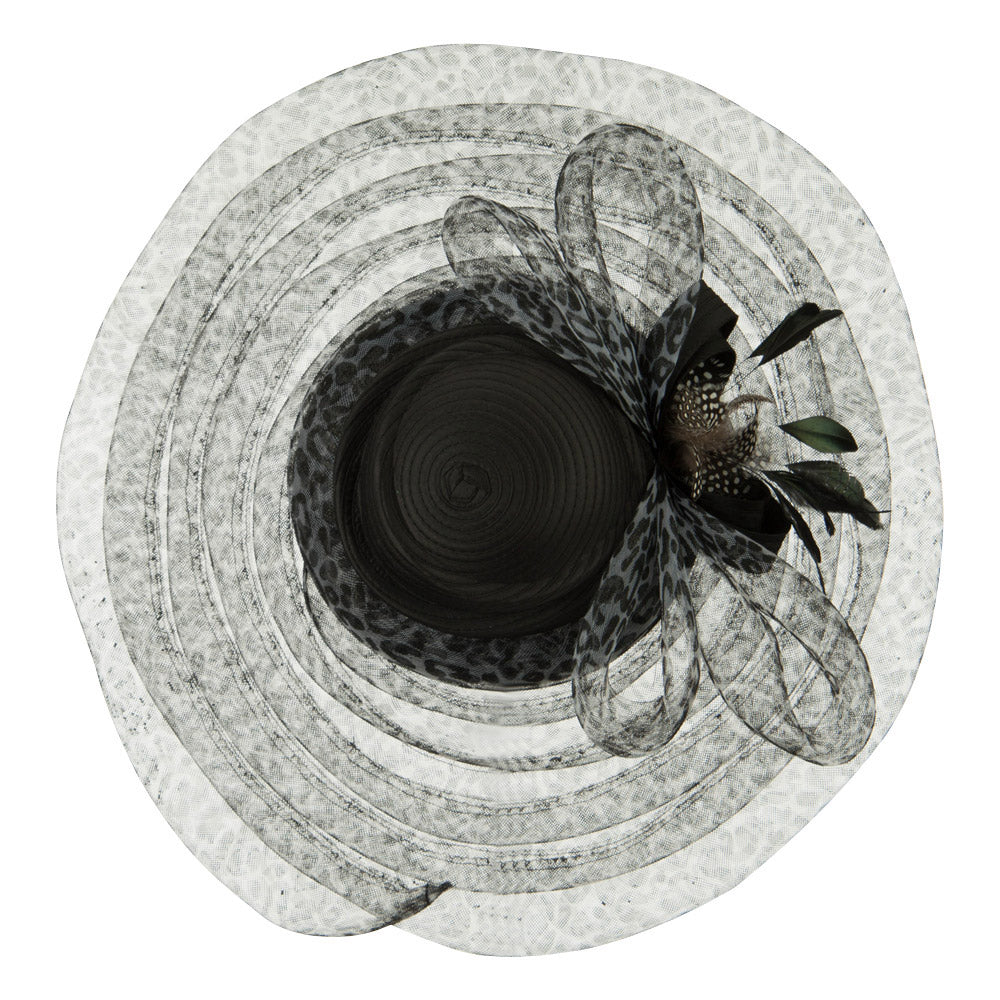 Taffeta Braid Horse Hair Organza Hat