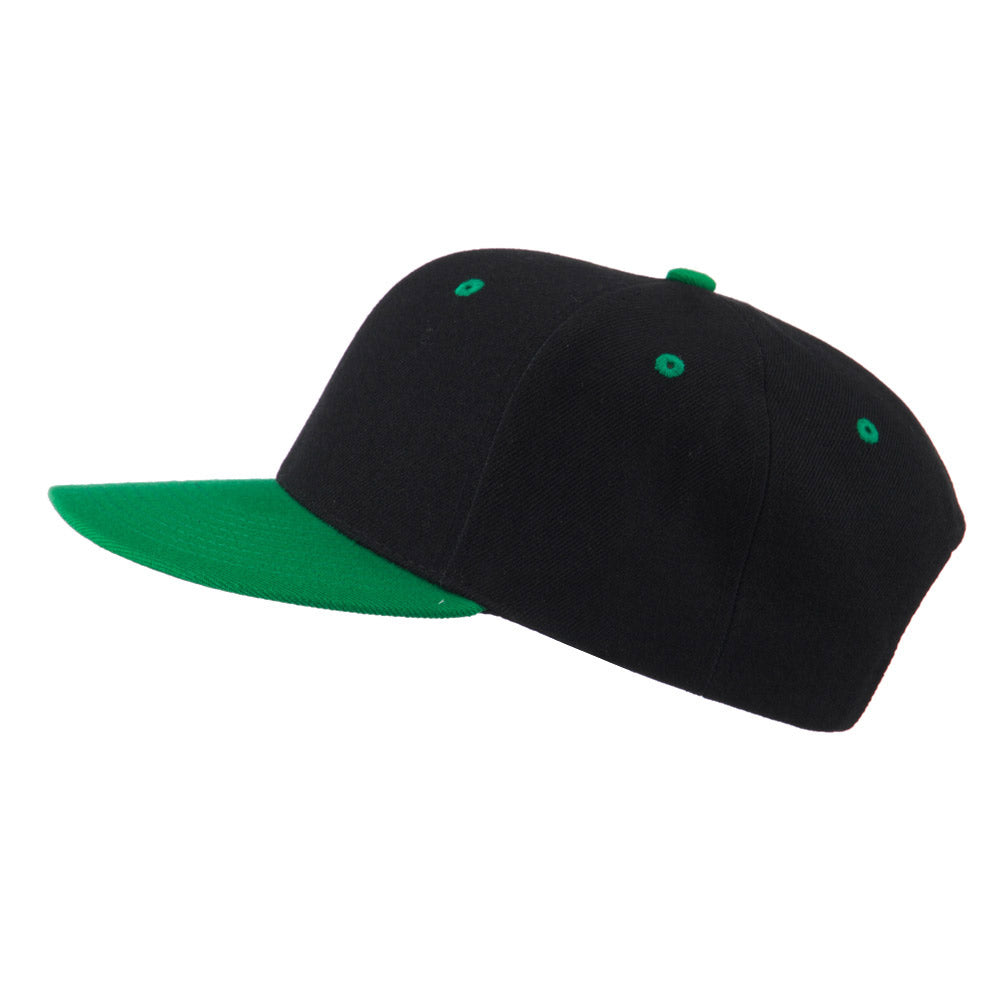 Two Tone Flat Bill Adjustable Ball Cap