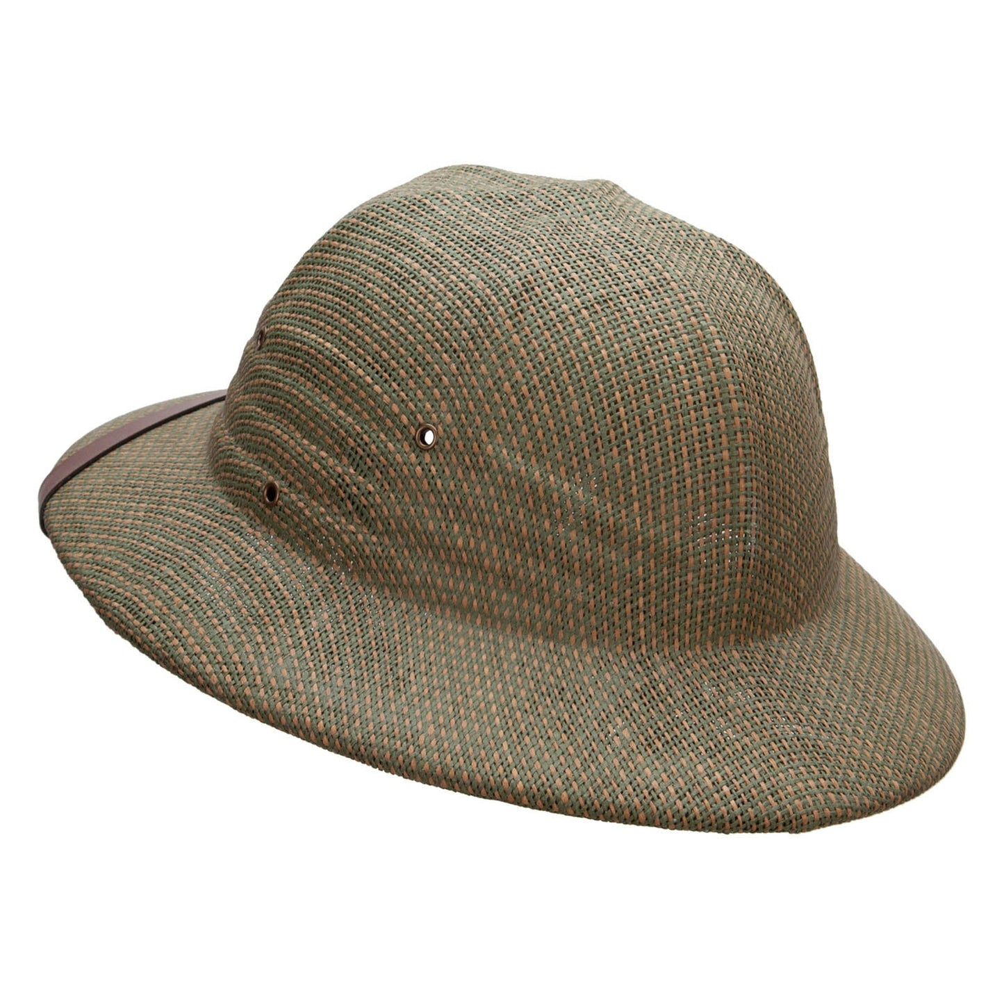 UPF 50+ Pith Helmet Twisted Toyo with Flower Ribbon