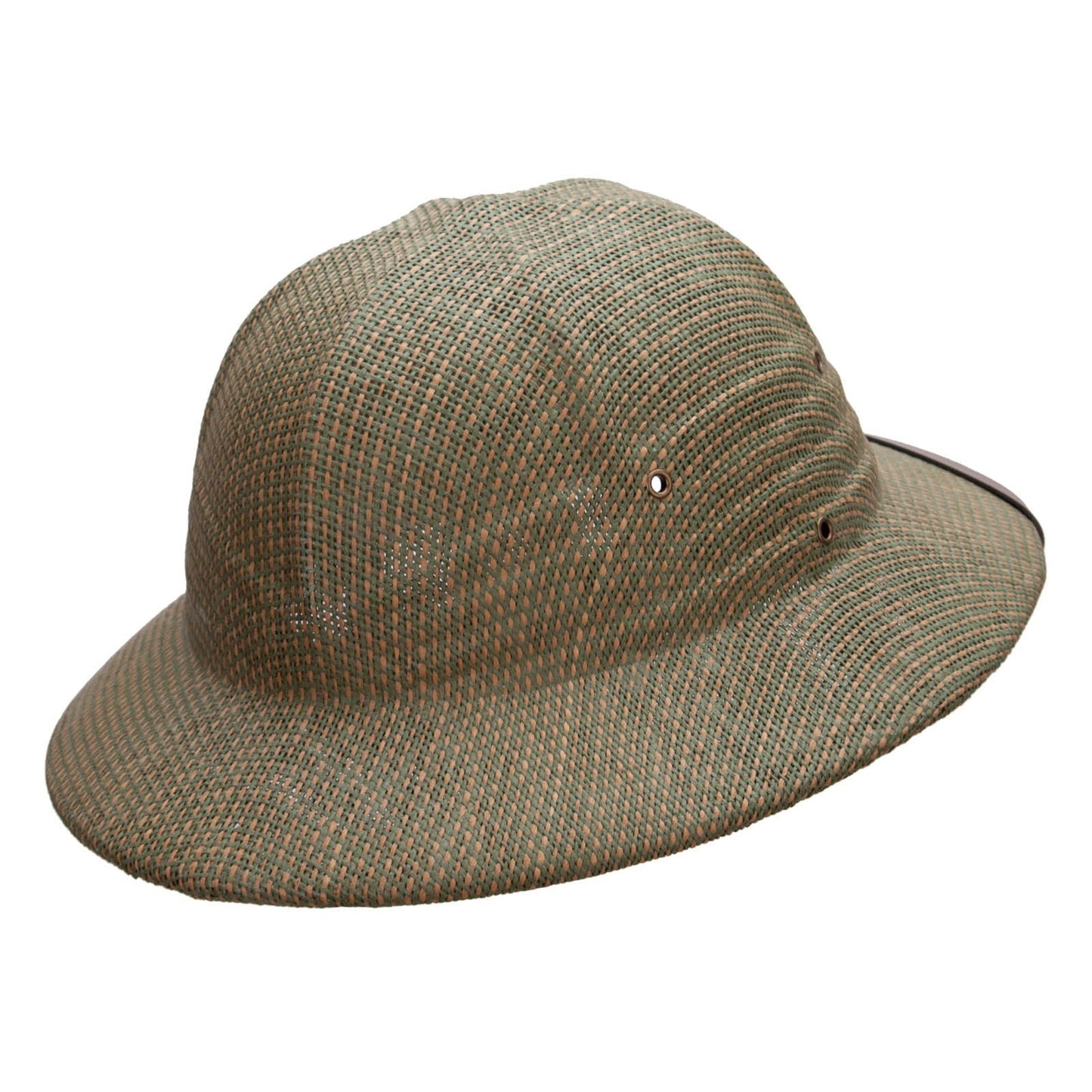 UPF 50+ Pith Helmet Twisted Toyo with Flower Ribbon