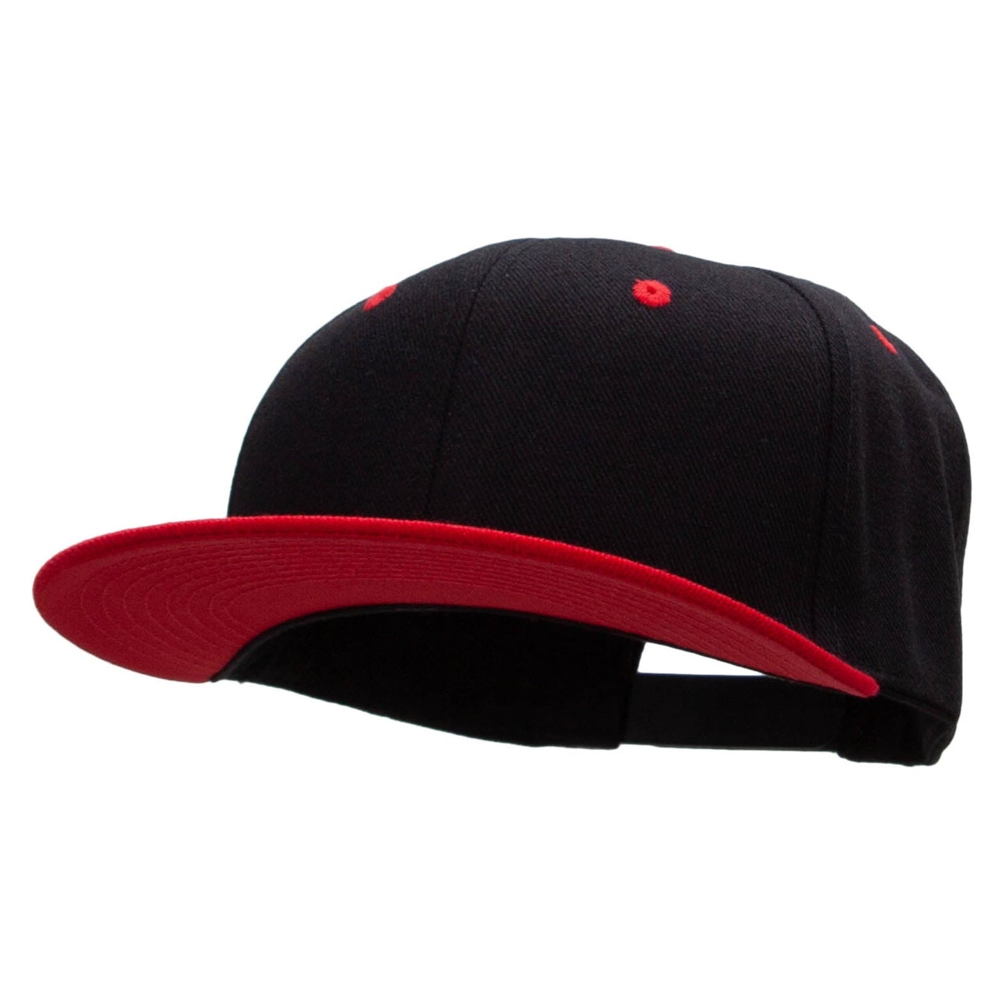 Two Tone Flat Bill Adjustable Ball Cap