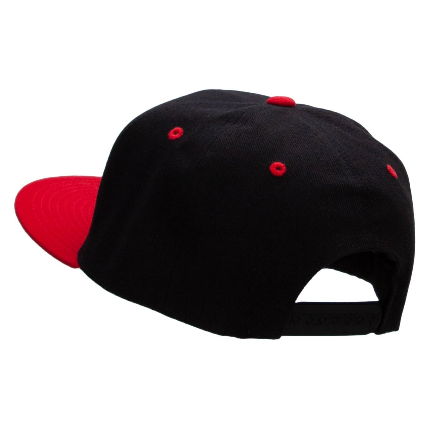 Two Tone Flat Bill Adjustable Ball Cap