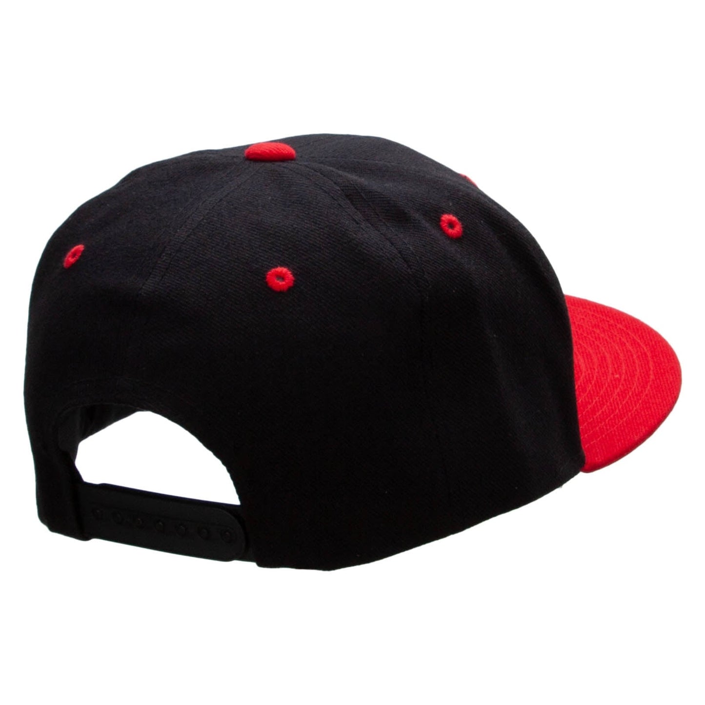 Two Tone Flat Bill Adjustable Ball Cap