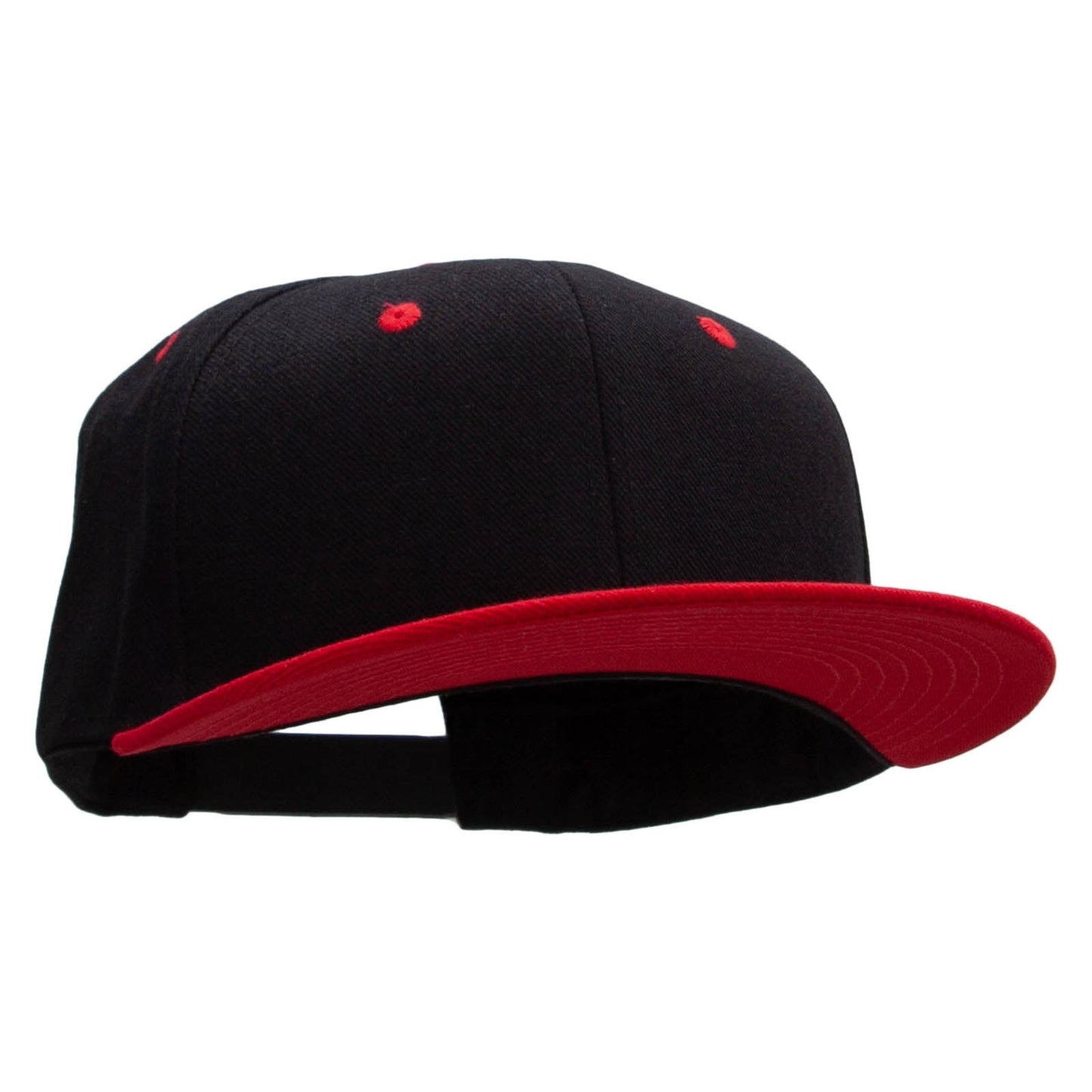 Two Tone Flat Bill Adjustable Ball Cap