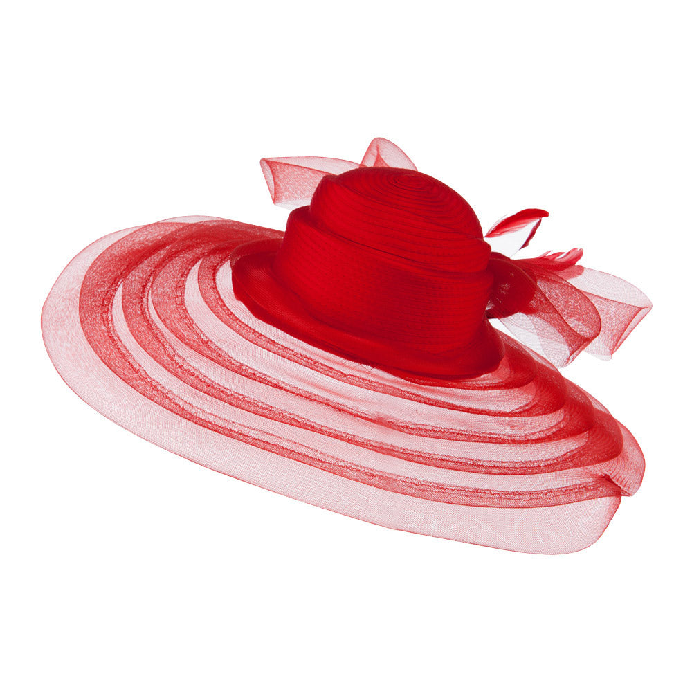 Taffeta Braid Horse Hair Organza Hat