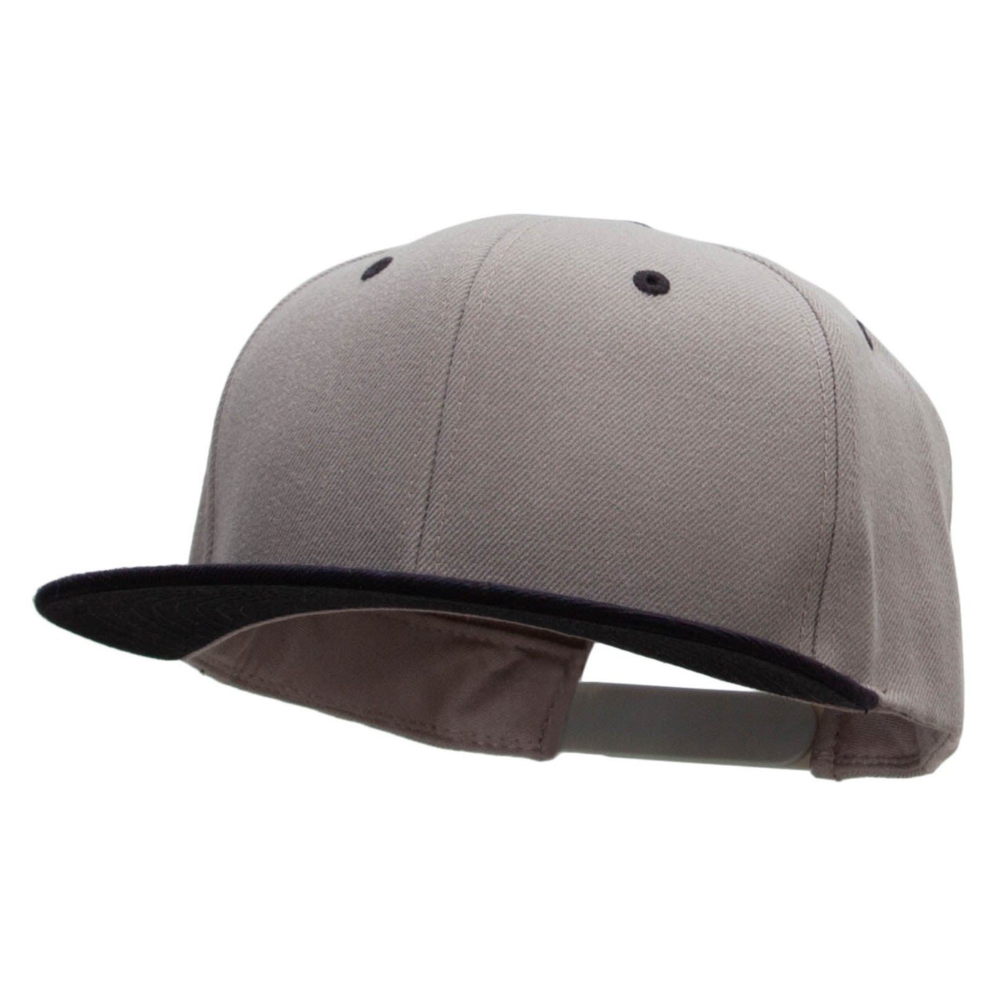 Two Tone Flat Bill Adjustable Ball Cap