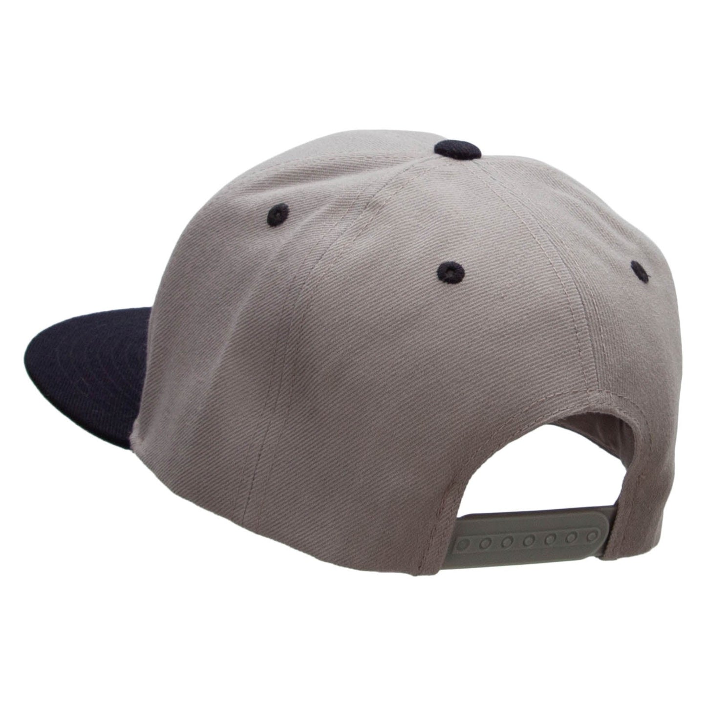 Two Tone Flat Bill Adjustable Ball Cap