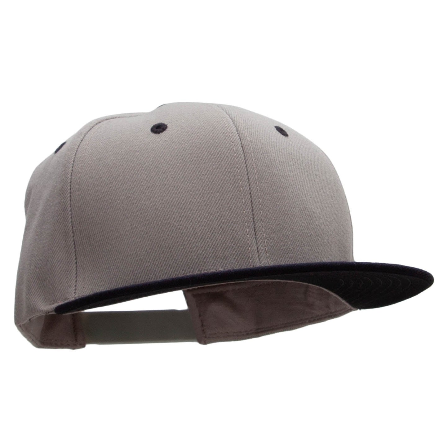 Two Tone Flat Bill Adjustable Ball Cap