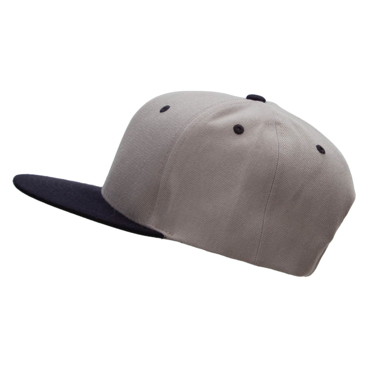 Two Tone Flat Bill Adjustable Ball Cap