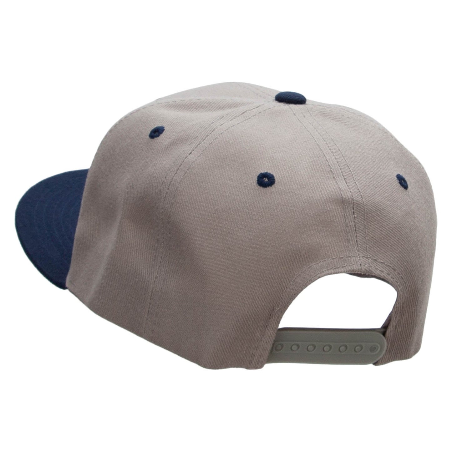 Two Tone Flat Bill Adjustable Ball Cap