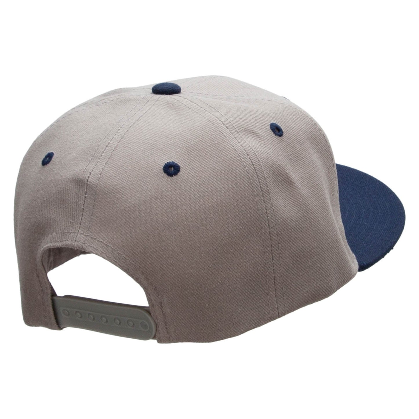 Two Tone Flat Bill Adjustable Ball Cap