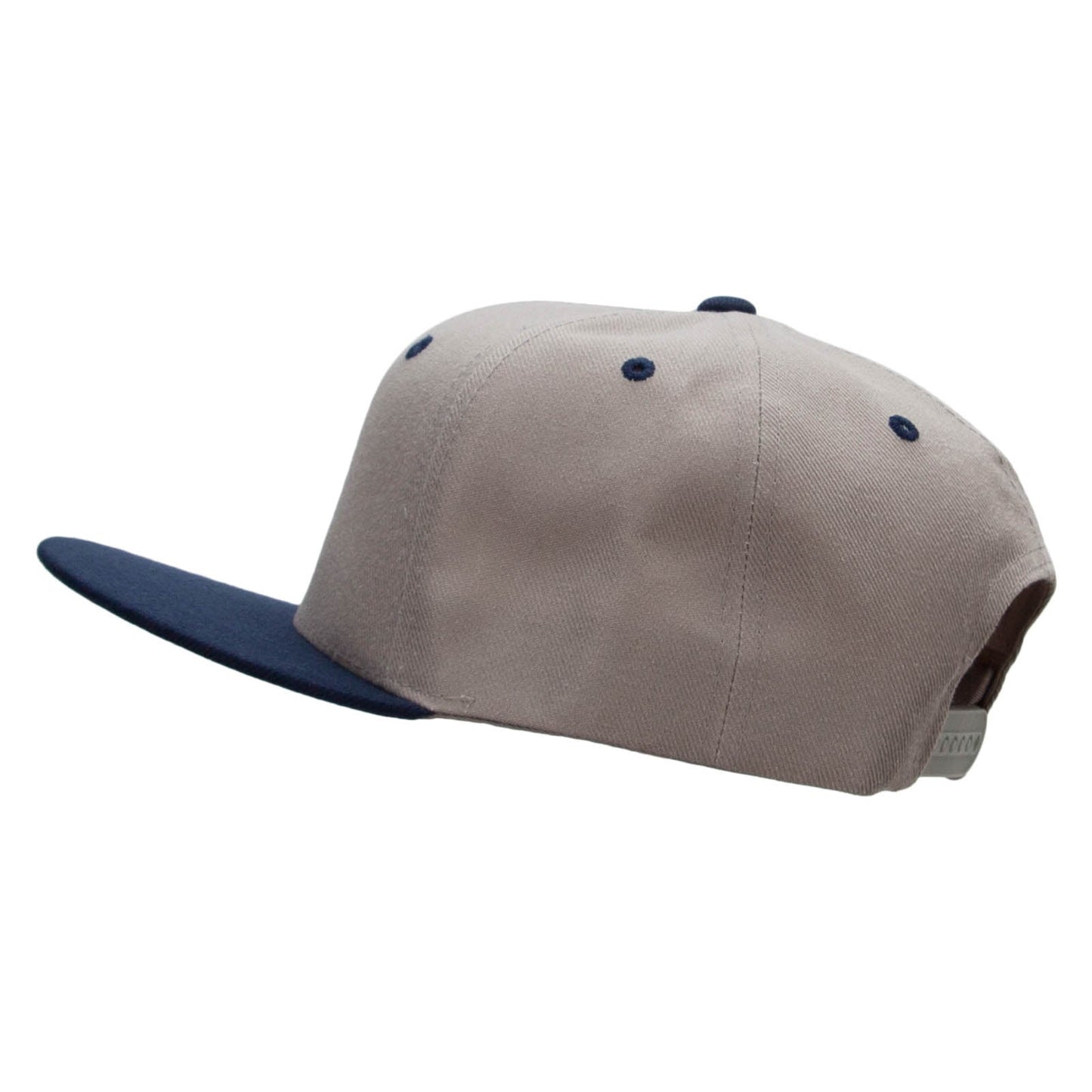 Two Tone Flat Bill Adjustable Ball Cap