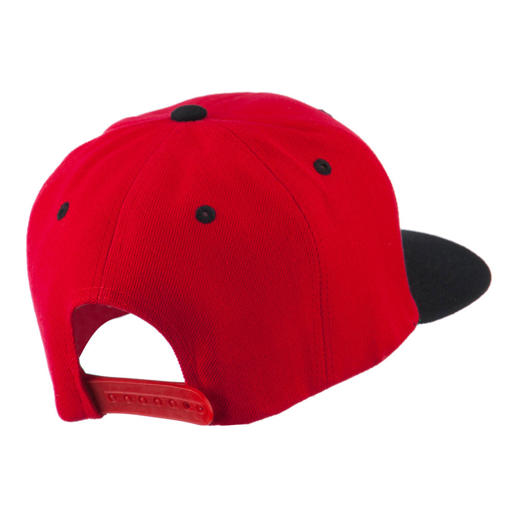 Two Tone Flat Bill Adjustable Ball Cap