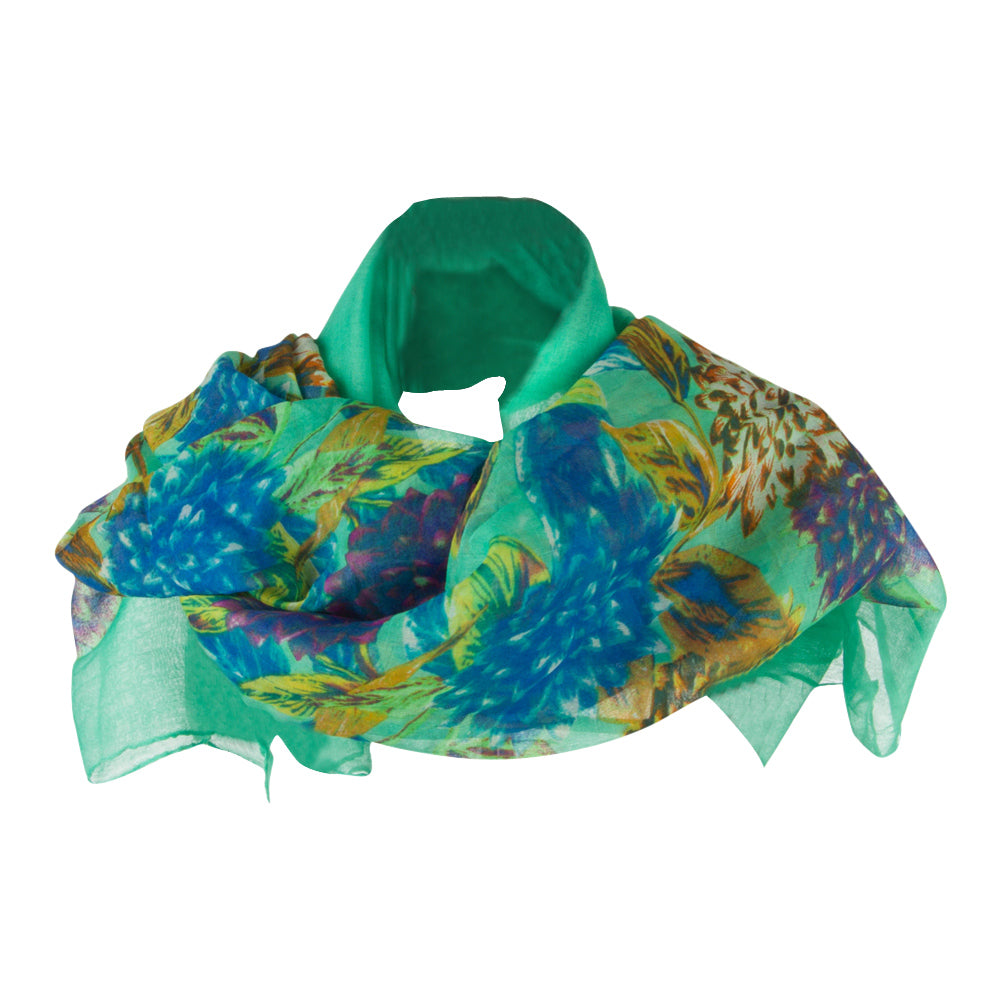 Thistle Flower Summer Scarf