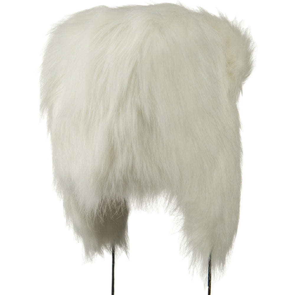 Woman's Faux Fur Pom Pom Trooper Hat