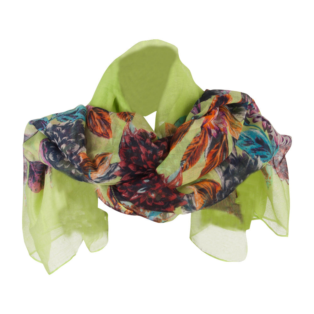 Thistle Flower Summer Scarf