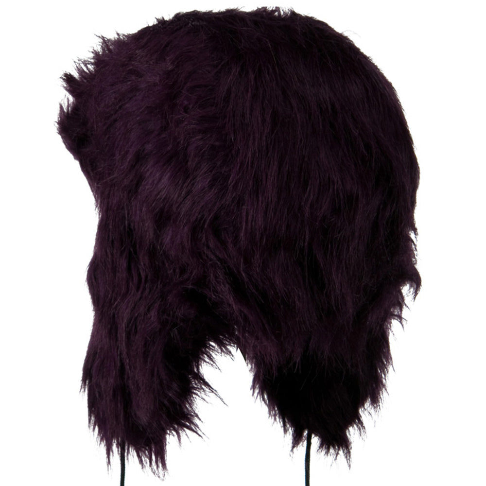 Woman's Faux Fur Pom Pom Trooper Hat