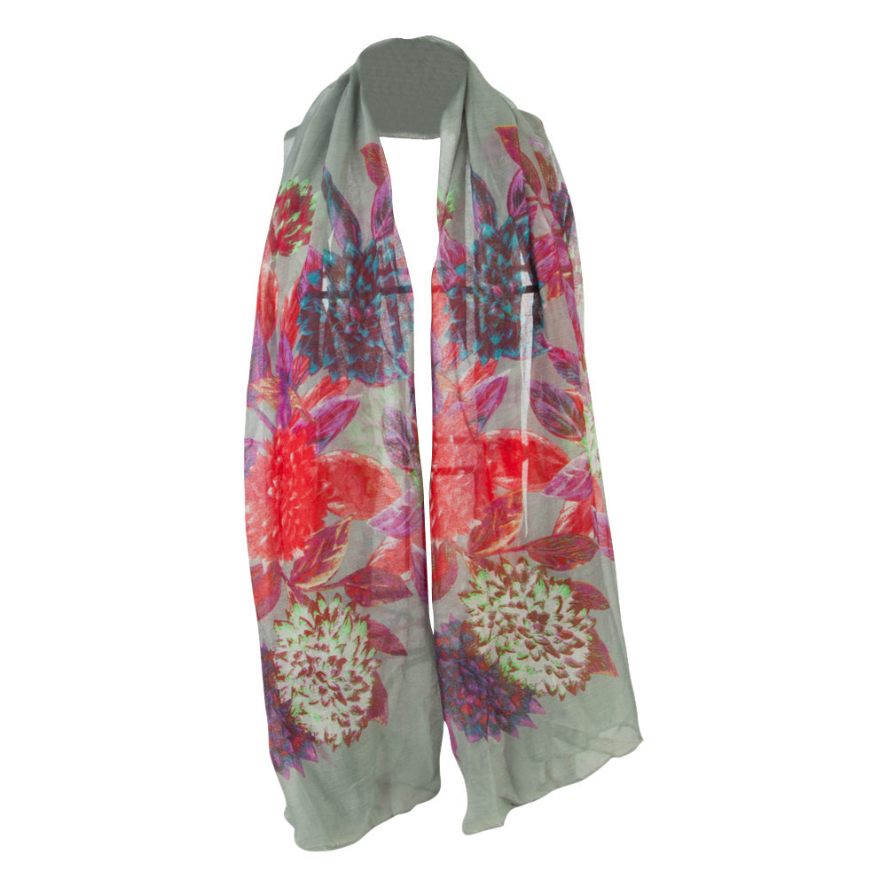 Thistle Flower Summer Scarf