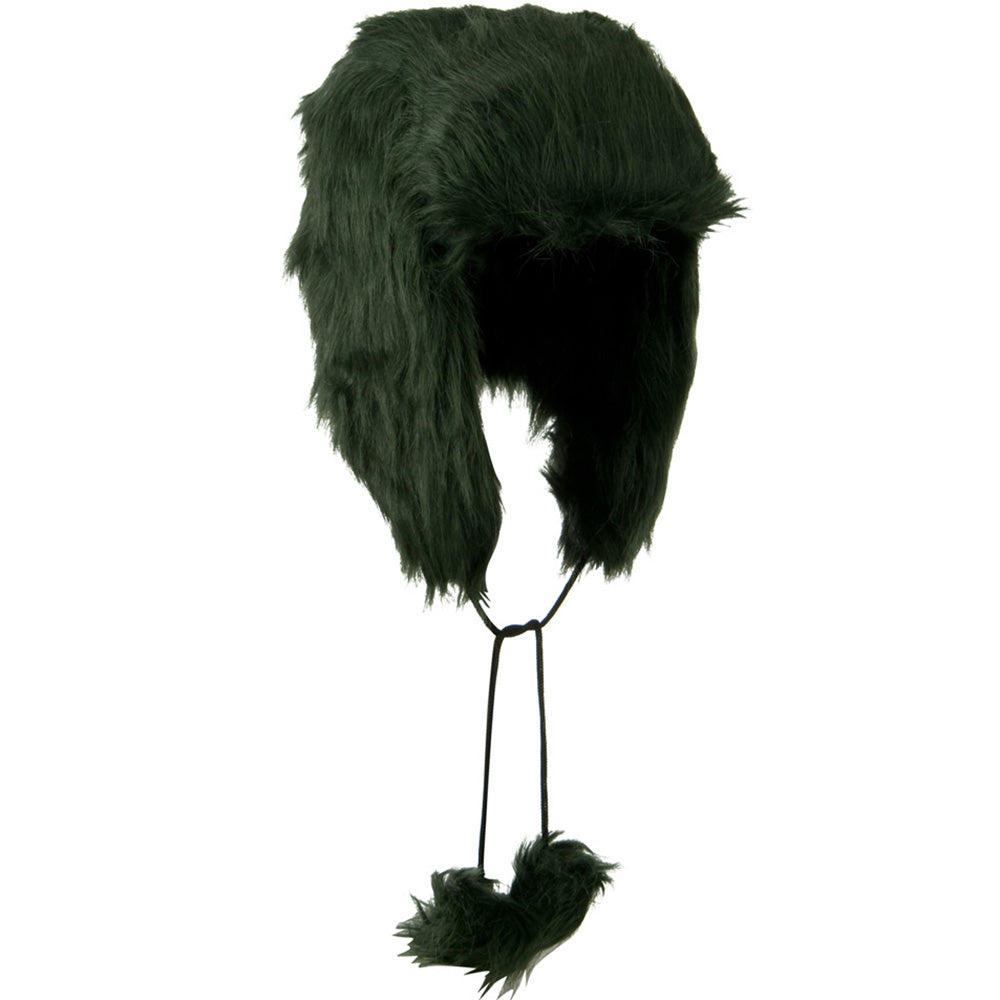 Woman's Faux Fur Pom Pom Trooper Hat