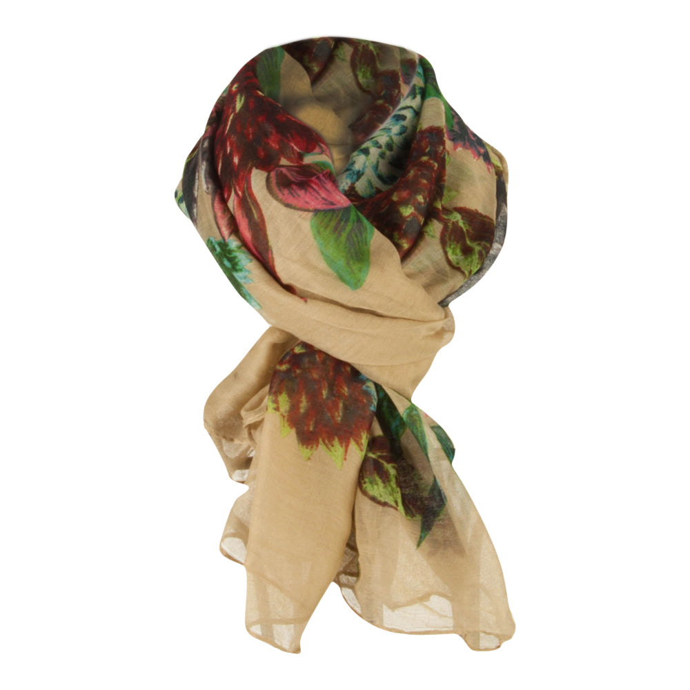 Thistle Flower Summer Scarf