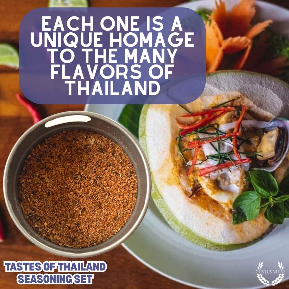 Thai Seasoning Gift Set - Tastes of Thailand - Artisanal Spice Blends Six Pack