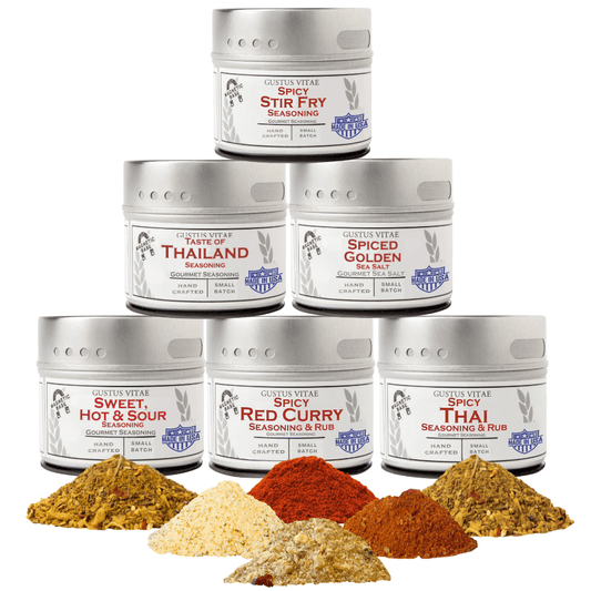 Thai Seasoning Gift Set - Tastes of Thailand - Artisanal Spice Blends Six Pack