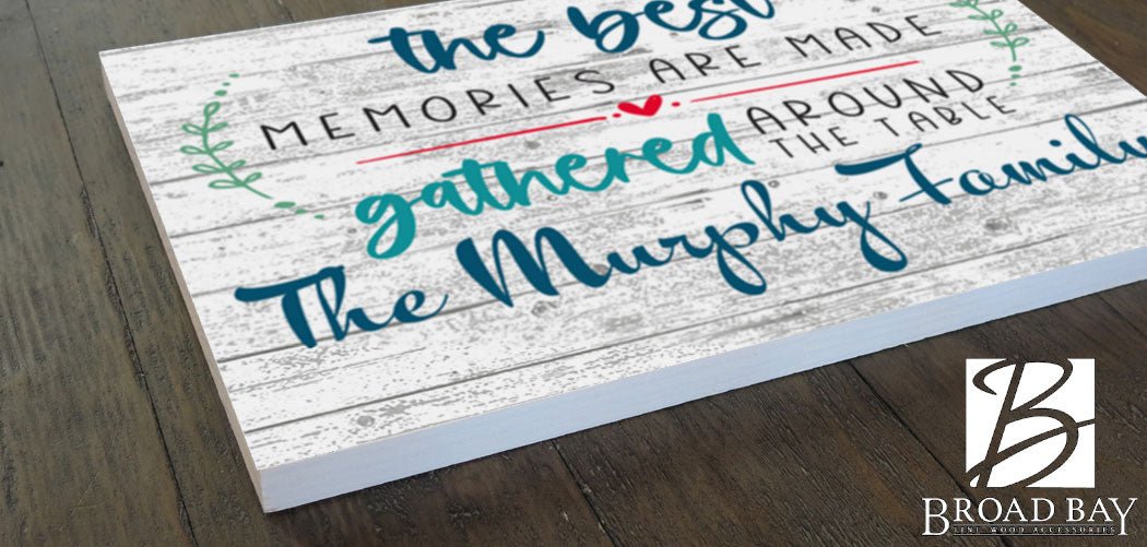 The Best Memories Are Made Gathered Around The Table Sign