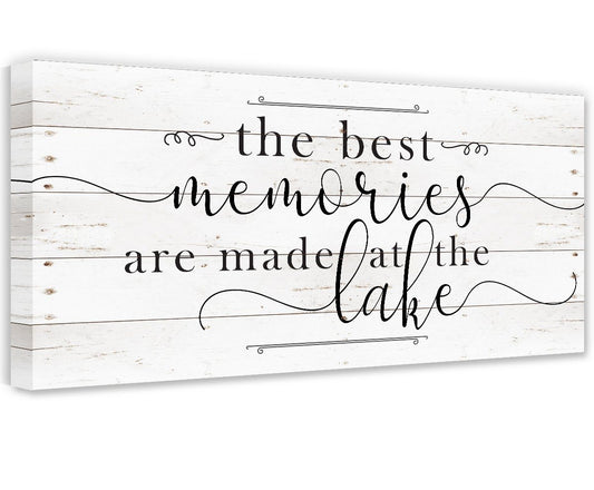 The Best Memories Lake - Canvas