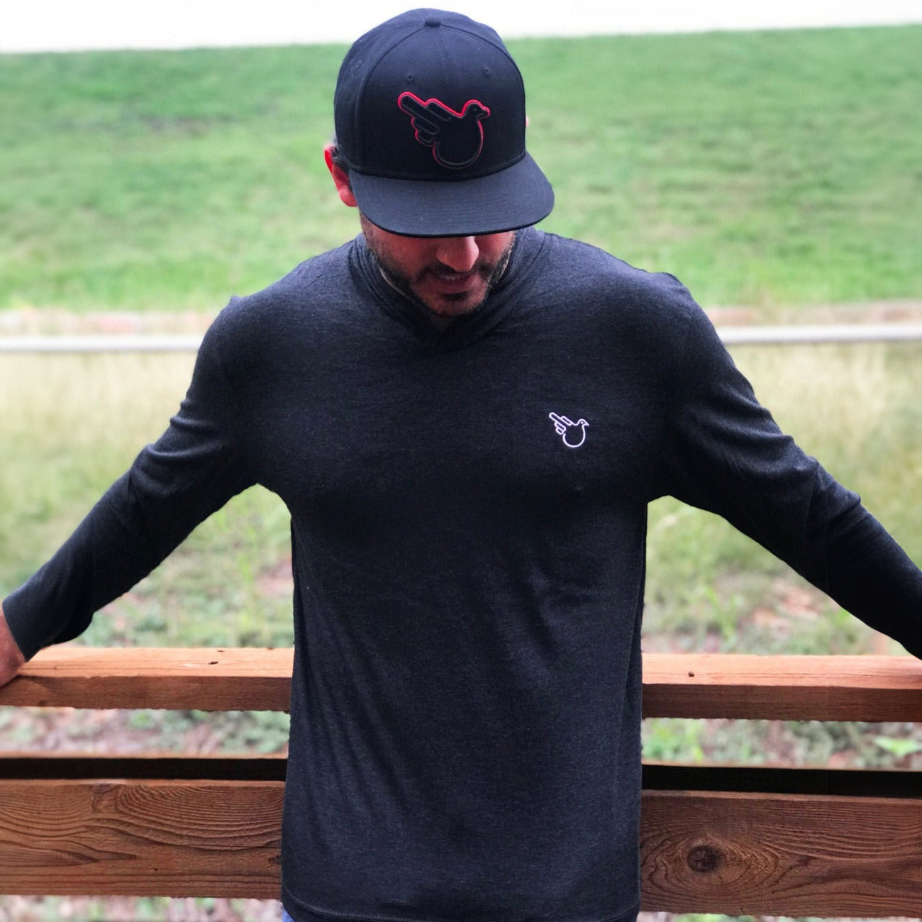 The Bowman Hooded Long Sleeve (Black)