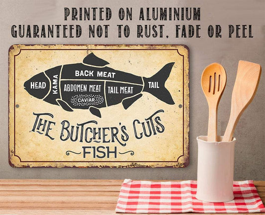 The Butcher's Cut FISH - Metal Sign