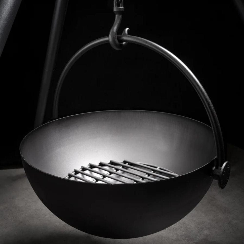 Cowboy Cauldron The Dude 24-Inch Steel Fire Pit Grill (CC-DUDE)