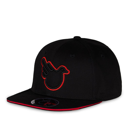 The Jimothy Red and Black Flat Brim