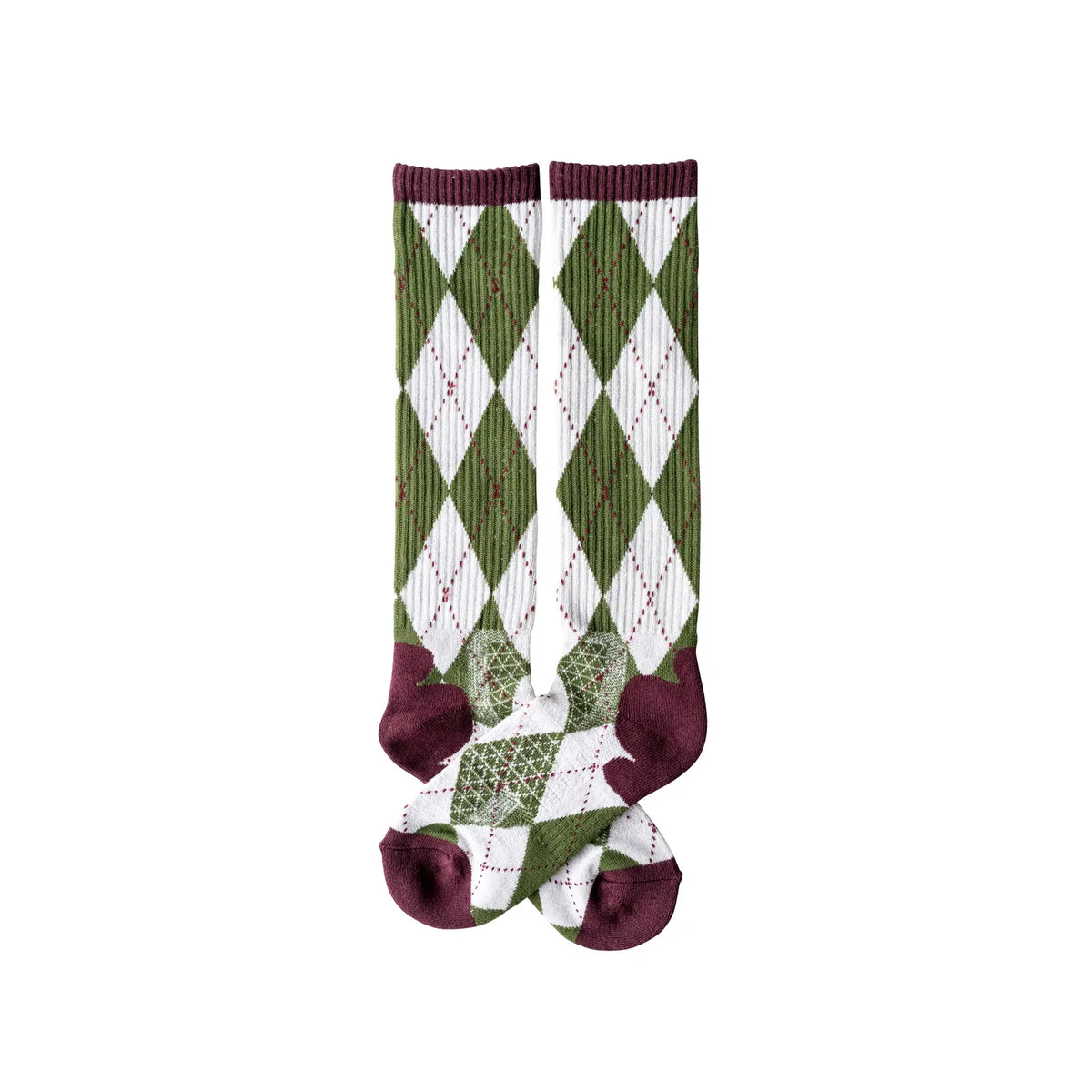 The Lucky 3 Pack | Retro Argyle Maverick Performance Boot Socks