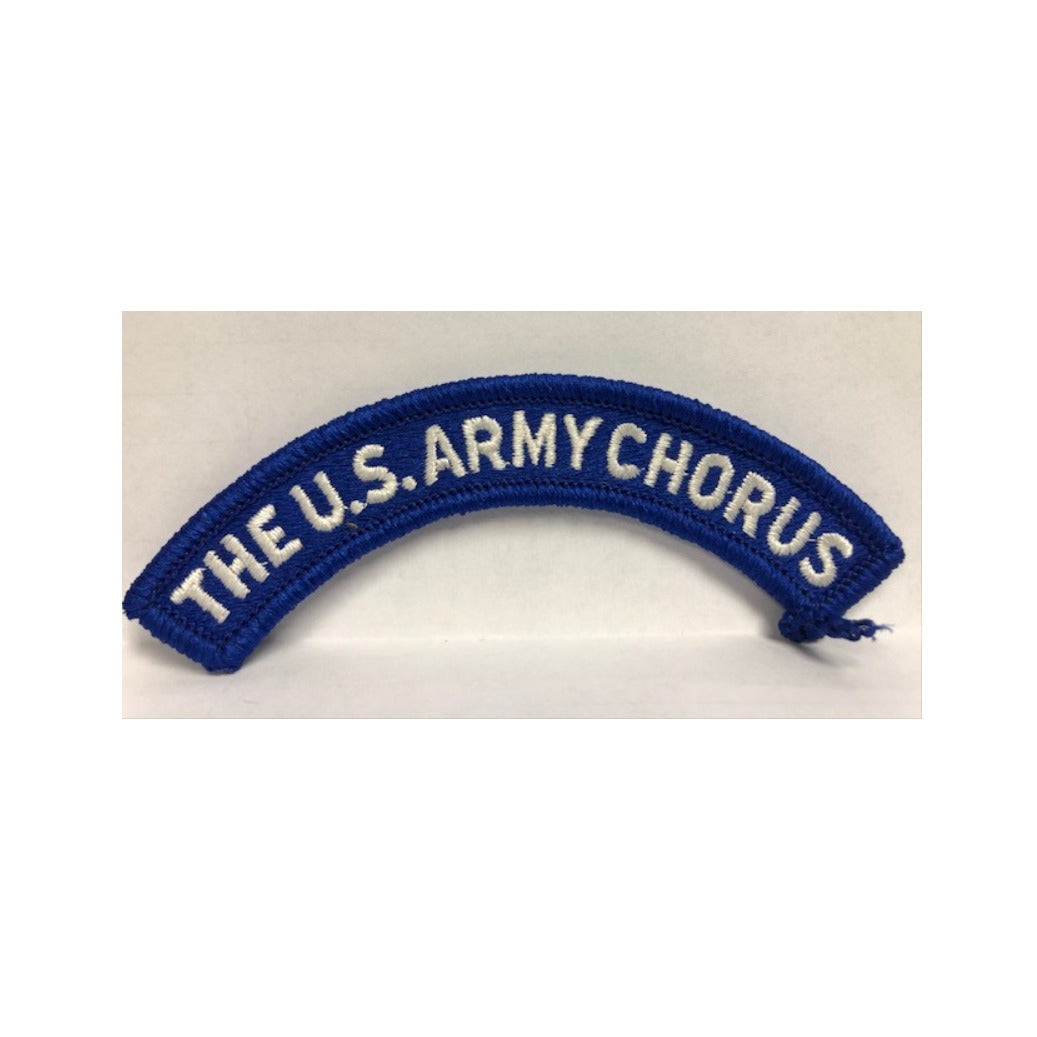 The U.S. ARMY CHORUS Tab - White on Blue SEW ON Version