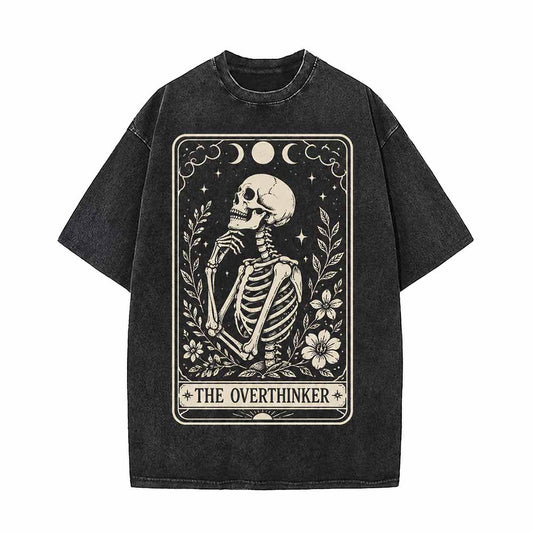 The Overthinker Tarot Card Vintage Washed T-shirt