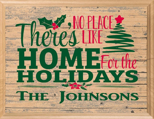 There's No Place Like Home For The Holidays Sign