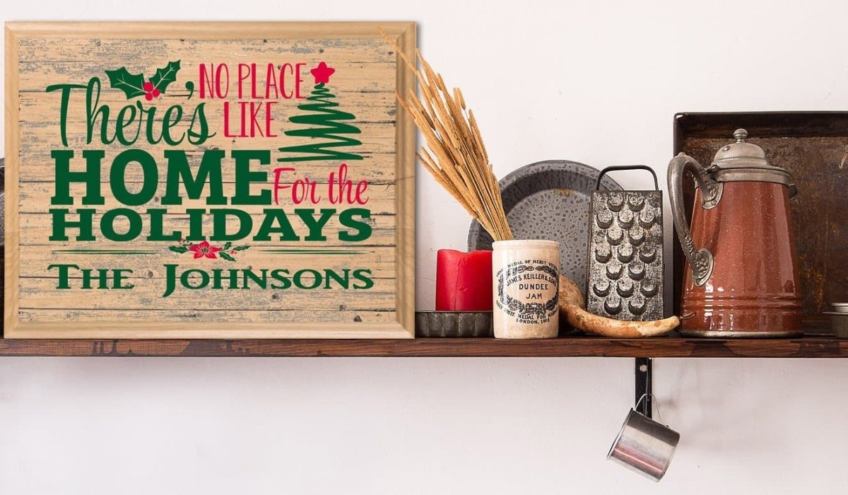 There's No Place Like Home For The Holidays Sign