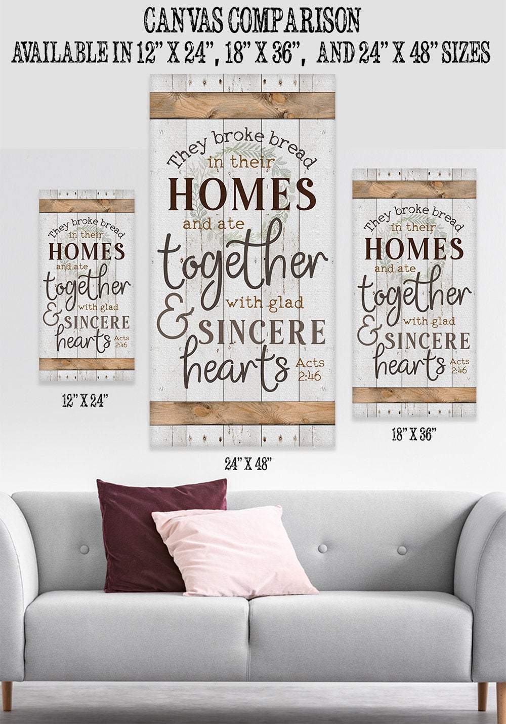 They Broke Bread - Canvas