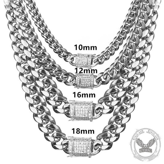 Thick Cuban Link Stainless Steel Chain Necklace