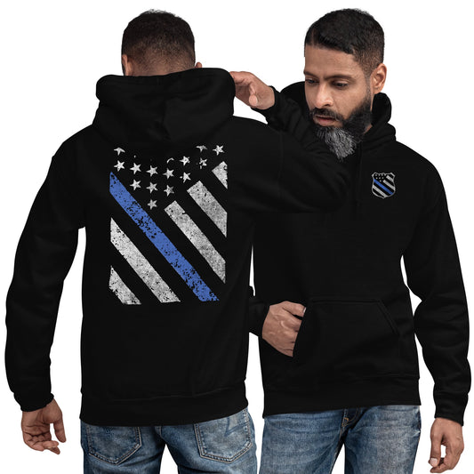Thin Blue Line Hoodie American Flag Sweatshirt